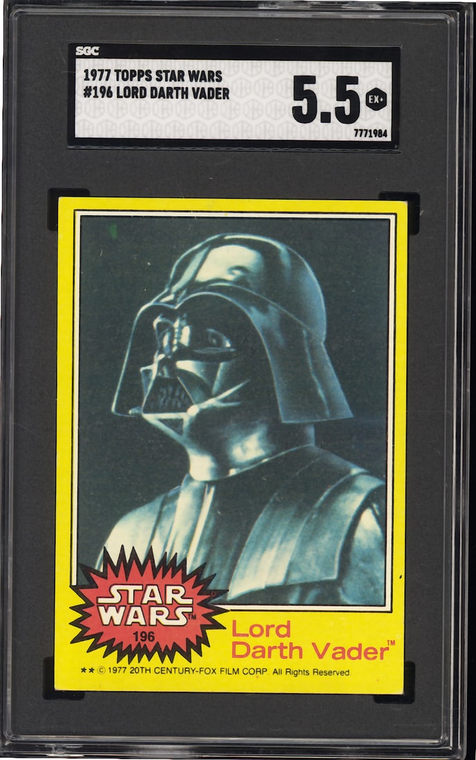 1977 Topps Star Wars #196 Darth Vader SGC 5.5 (1 of 2)
