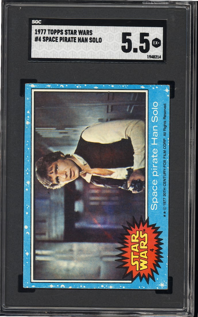 1977 Topps Star Wars #4 Space Pirate Han Solo 5.5 (1 of 3)