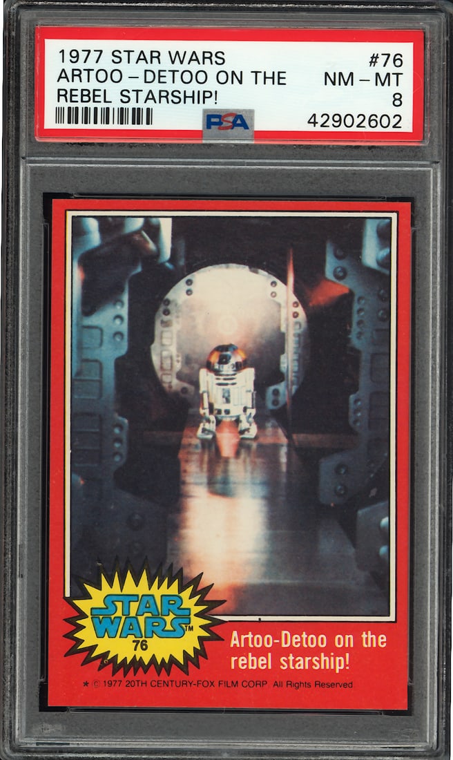 1977 Topps Star Wars #76 PSA 8 Rebel Starship! (1 of 2)