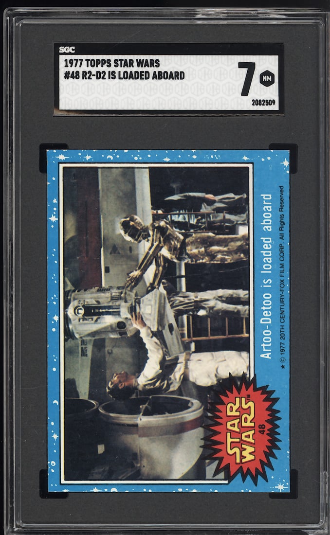 1977 Topps Star Wars #48 R2-D2 is Loaded SGC 7 (1 of 3)