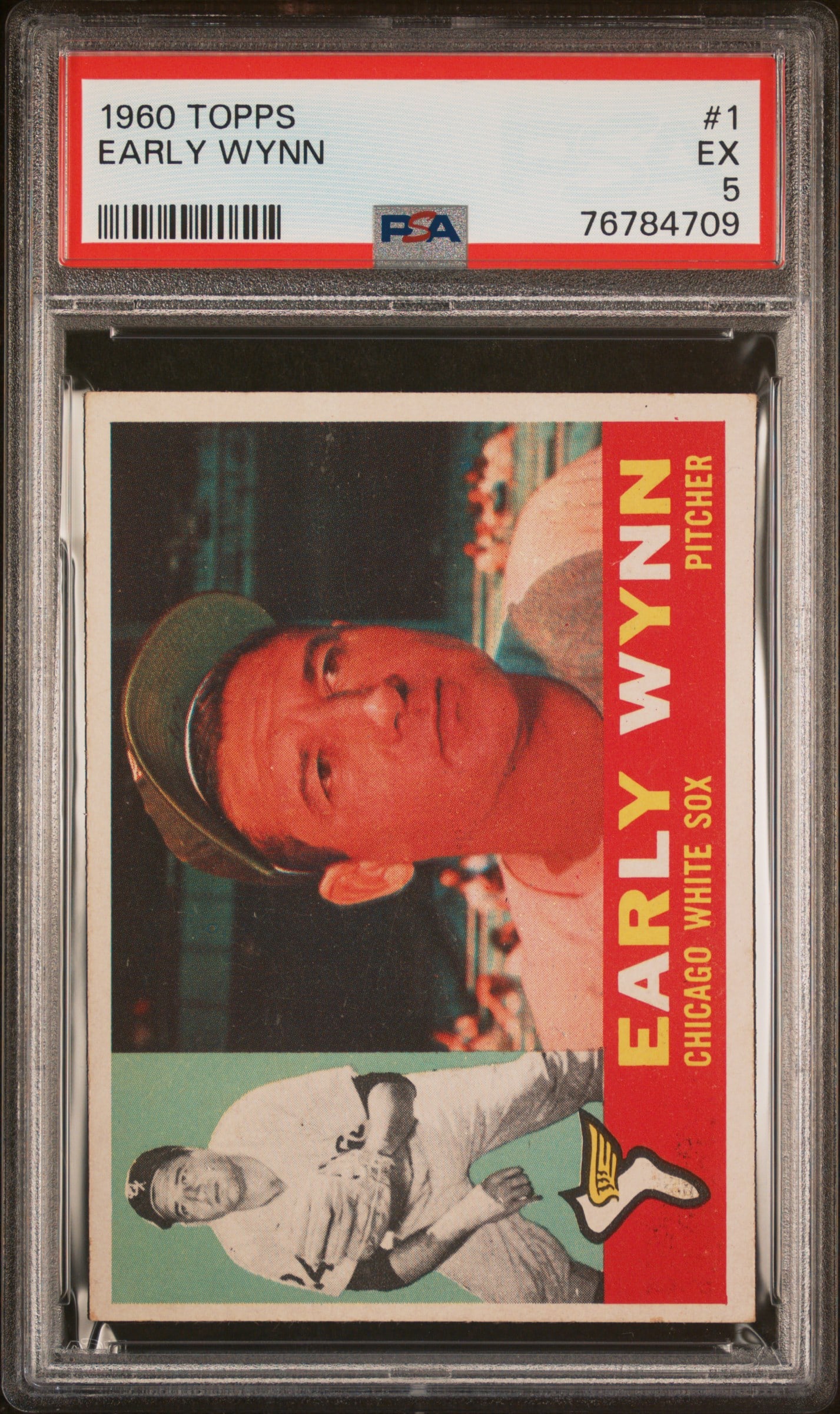 1960 Topps 1 Early Wynn Pitcher for the Chicago White Sox Graded 5 Excellent by PSA (1 of 4)