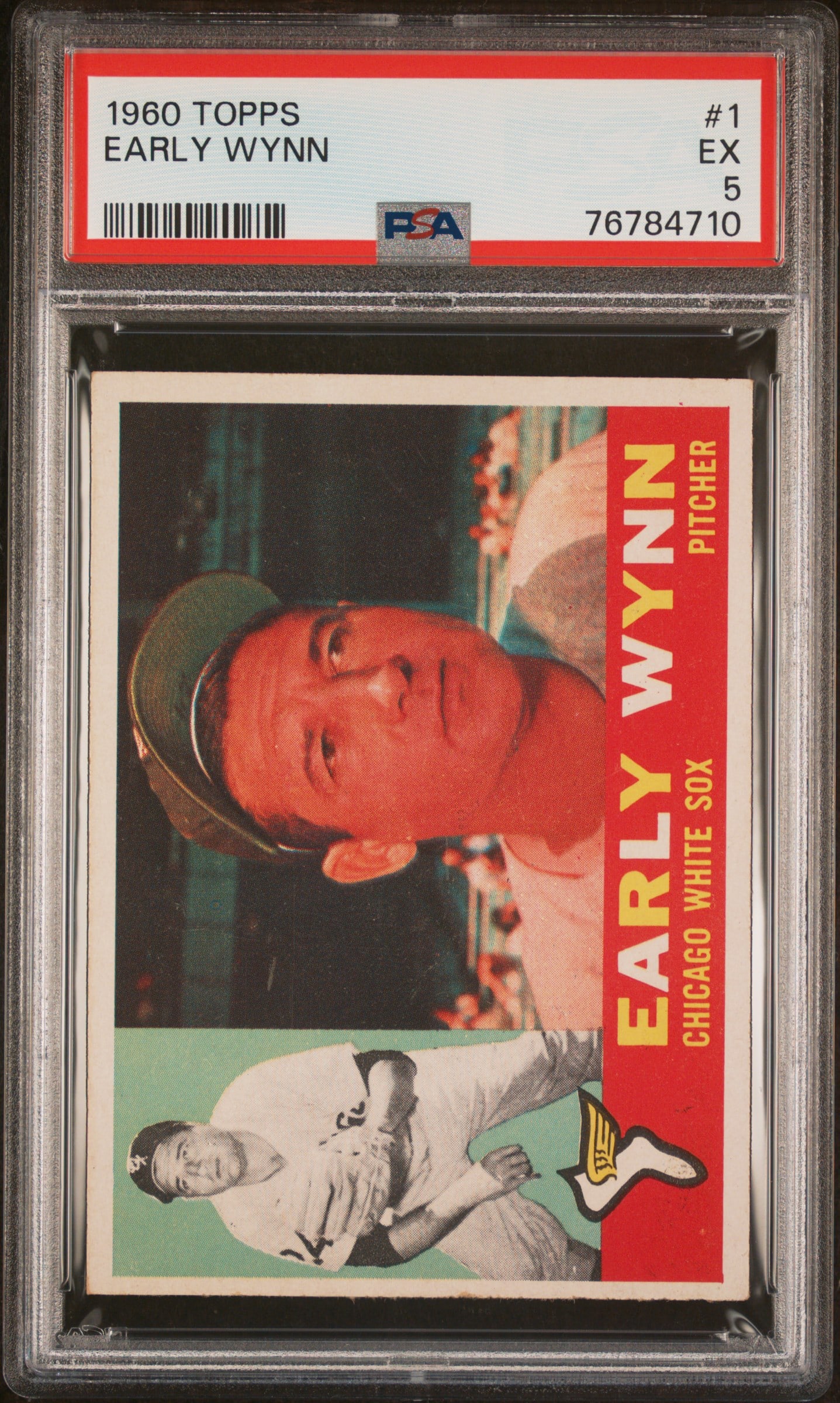 1960 Topps 1 Early Wynn Pitcher for the Chicago White Sox Graded 5 Excellent by PSA (1 of 4)