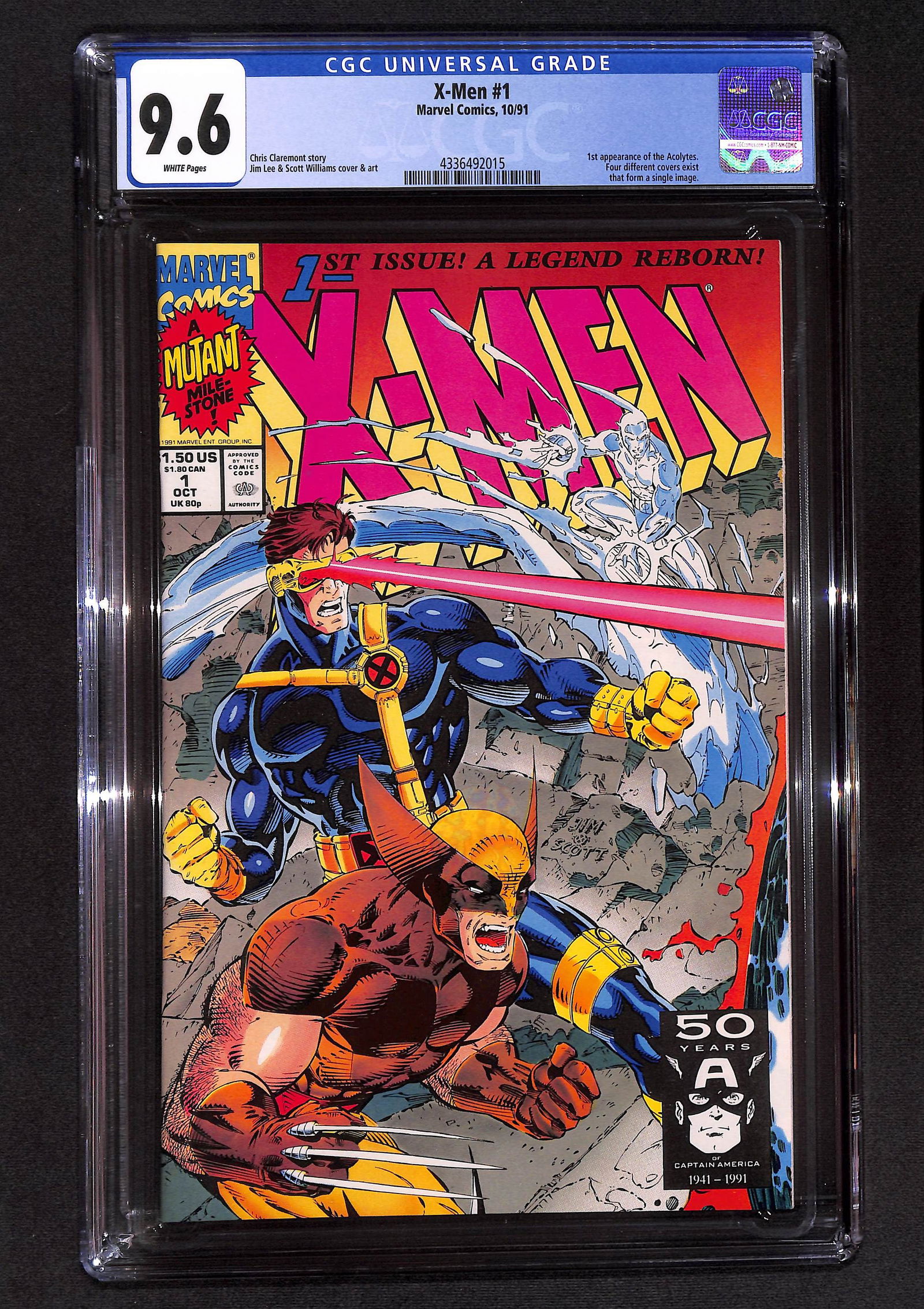 X-Men #1 CGC 9.6 Wolverine/Cyclops variant, 1st appearance of the Acolytes Chris Claremont story (1 of 2)