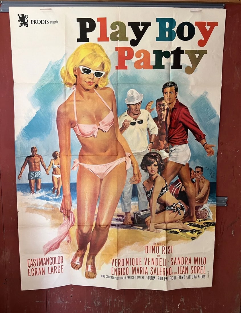 Play Boy Party (1966, Italian Comedy, Dino Risi) Original French 1 Panel Movie Poster (1 of 20)