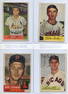 Four 1953-1954 Baseball Cards Topps Stephens 248 Bowman Suder 99 Pierce 102 Yvars 78