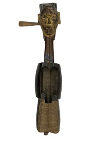 Possibly Papua New Guinean Musical Slit Instrument with Reptile Skin