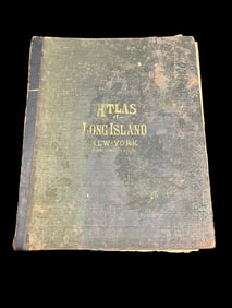 1873 Atlas of Long Island, New York by F.W. Beers, Comstock & Cline 1st Ed.  Estate of Roy Latham