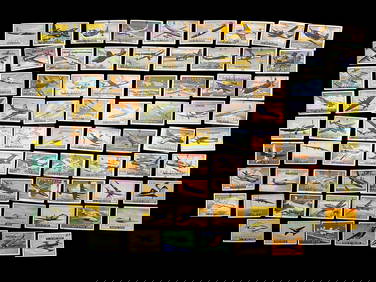 Lot of 78 Wings Cards (Topps Chewing Gum) American Card Cat # R707-4 featuring Military/Cold War (1 of 9)