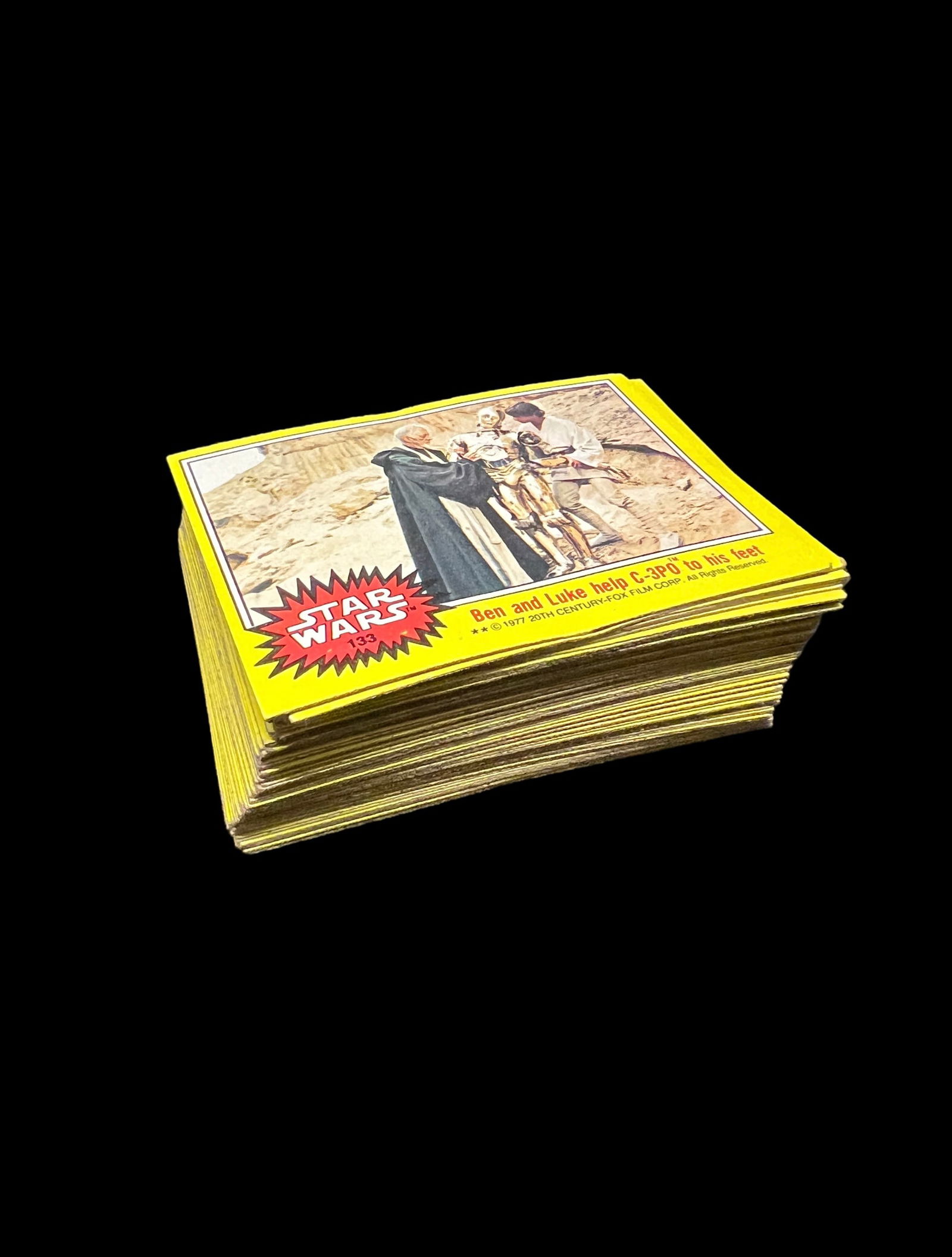 Complete Set of 66 Series 3 - Yellow Border - 1977 Star Wars Trading Cards (#133-198) (1 of 2)
