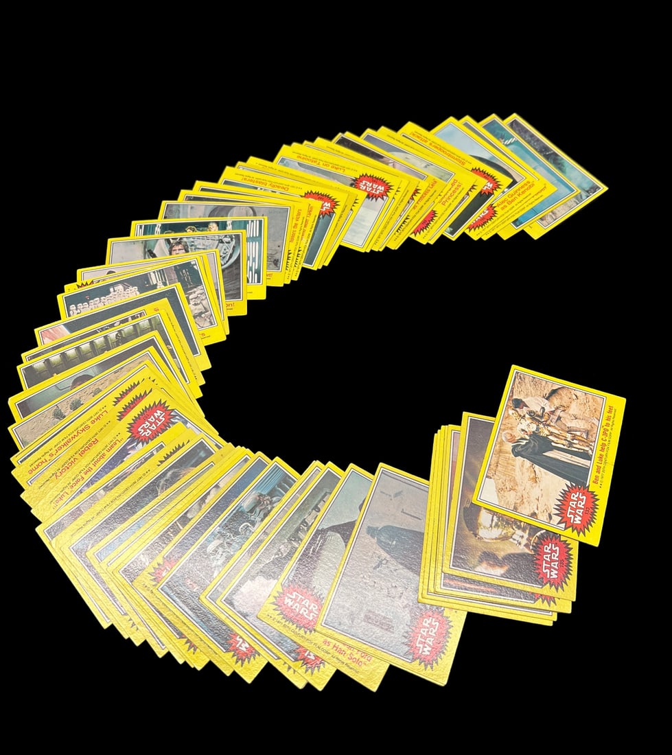 Partial Set of 60 Series 3 - Yellow Border - 1977 Star Wars Trading Cards (#133-198) (1 of 1)