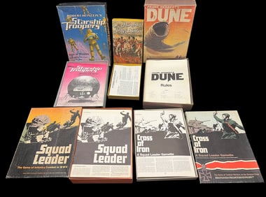 Vintage Board Game Lot – Avalon Hill & Frank Herbert’s Dune (5 Games, Untested for Completeness)