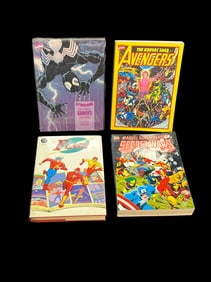 Lot of 4 Classic Graphic Novel Collections – Spider-Man, Avengers, Secret Wars, Flash