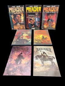 Lot of 7 Graphic Novels/Comic Books – Preacher Vols 1–3, Death Dealer, Wormwood by Templesmith