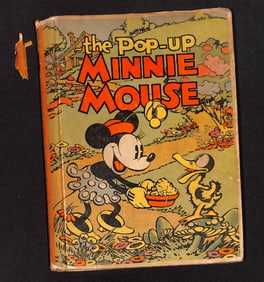 The Pop-Up Minnie Mouse, 1st Edition, 1933 Blue Ribbon Books by the Staff of Walt Disney Studios
