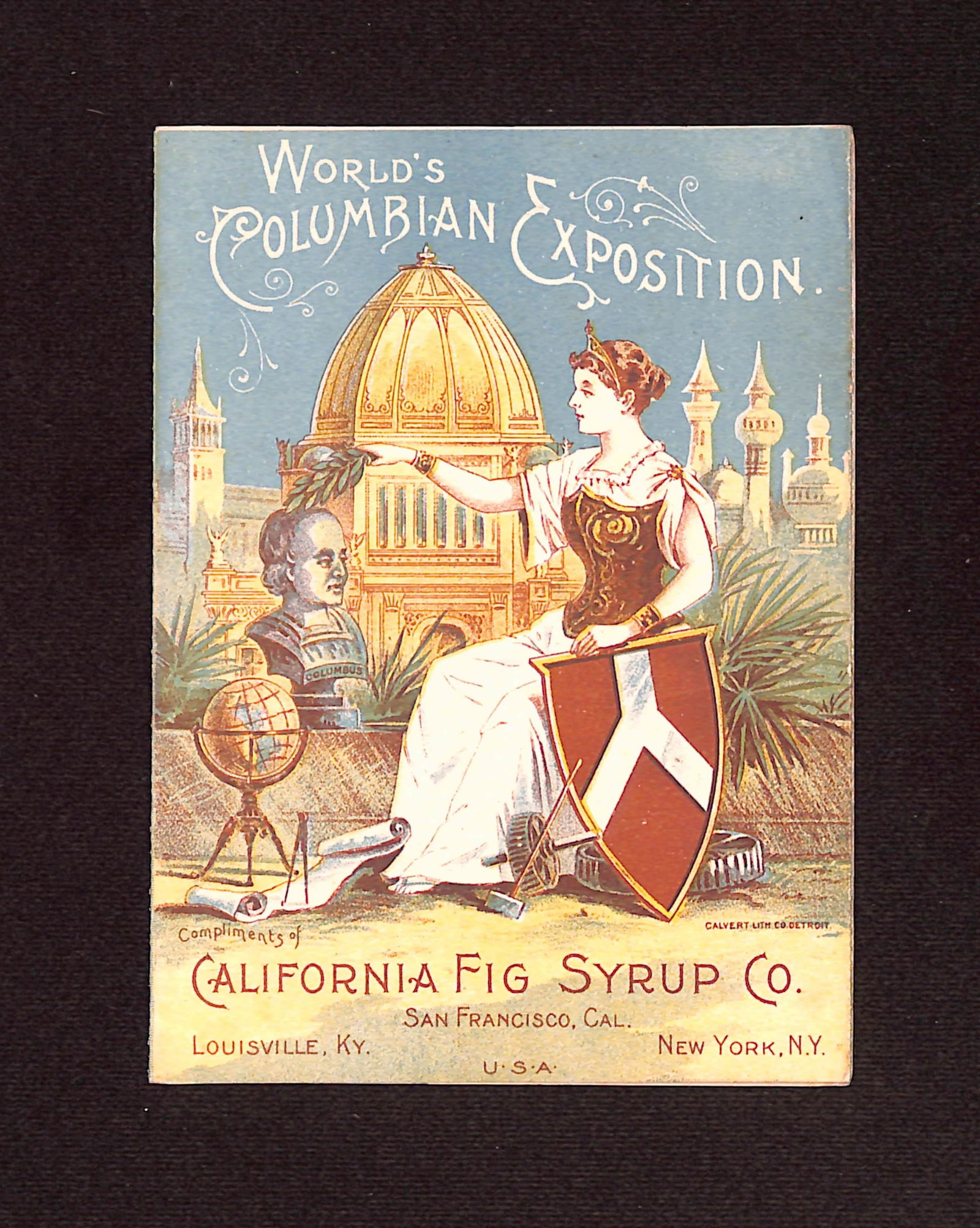1893 World's Columbian Exposition California Fig Syrup Co. Advertising Booklet (1 of 4)