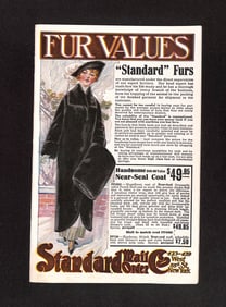 Early 20th Century Standard Mail Order Fur Values Catalogue - 16 pages