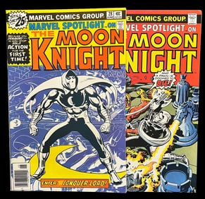 Marvel Spotlight #28 & 29 1st & 2nd Solo Moon Knight story Marvel Comics June 1976