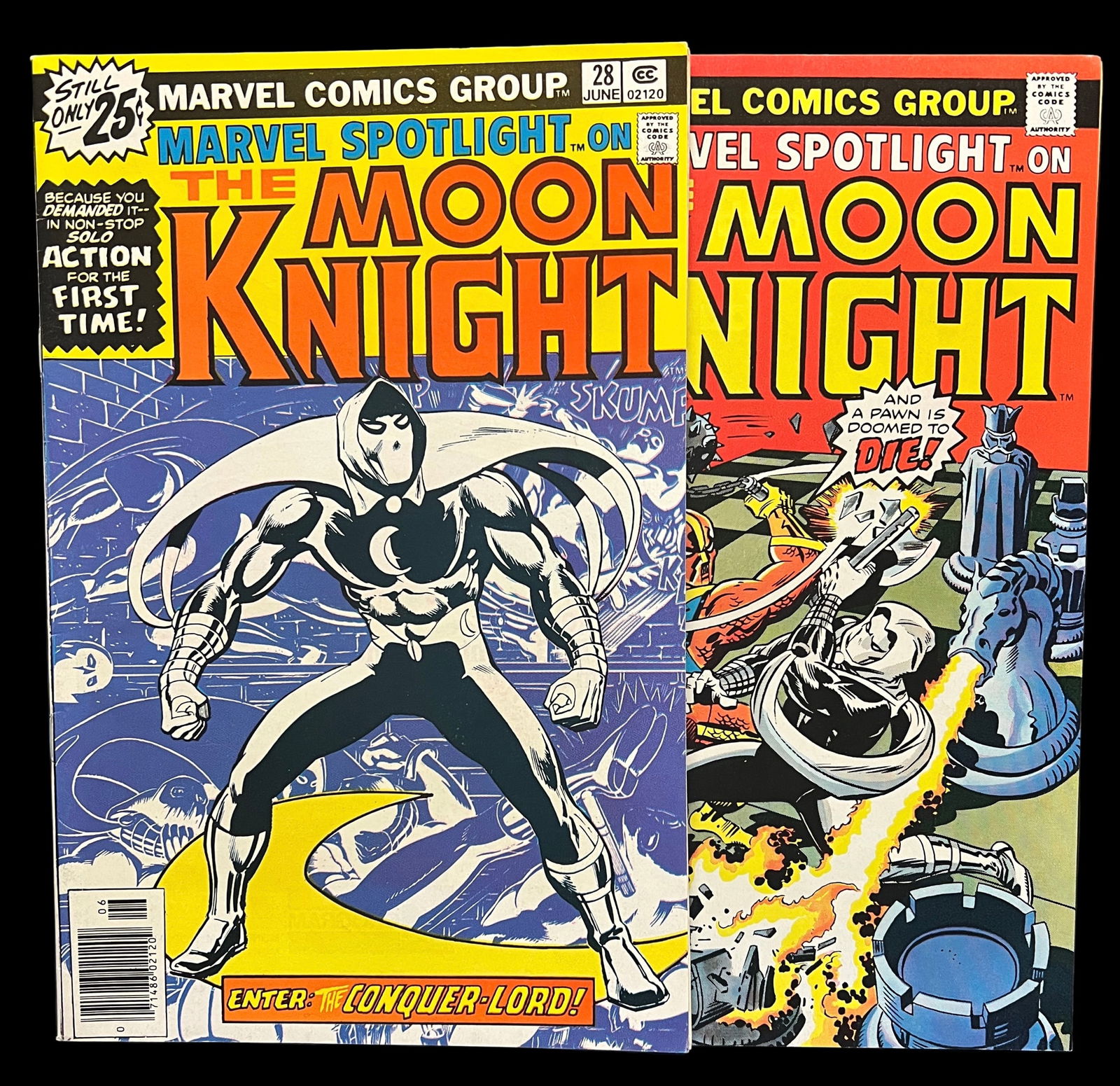 Marvel Spotlight #28 & 29 1st & 2nd Solo Moon Knight story Marvel Comics June 1976 (1 of 6)