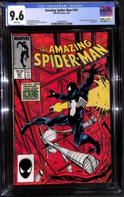 Amazing Spider-Man #291 CGC 9.6 White pages August, 1987 Black Suit, Alistair Smythe Appearance