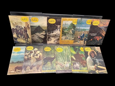 12 Issues of School Bulletin published by the National Geographic Society 1969-1970