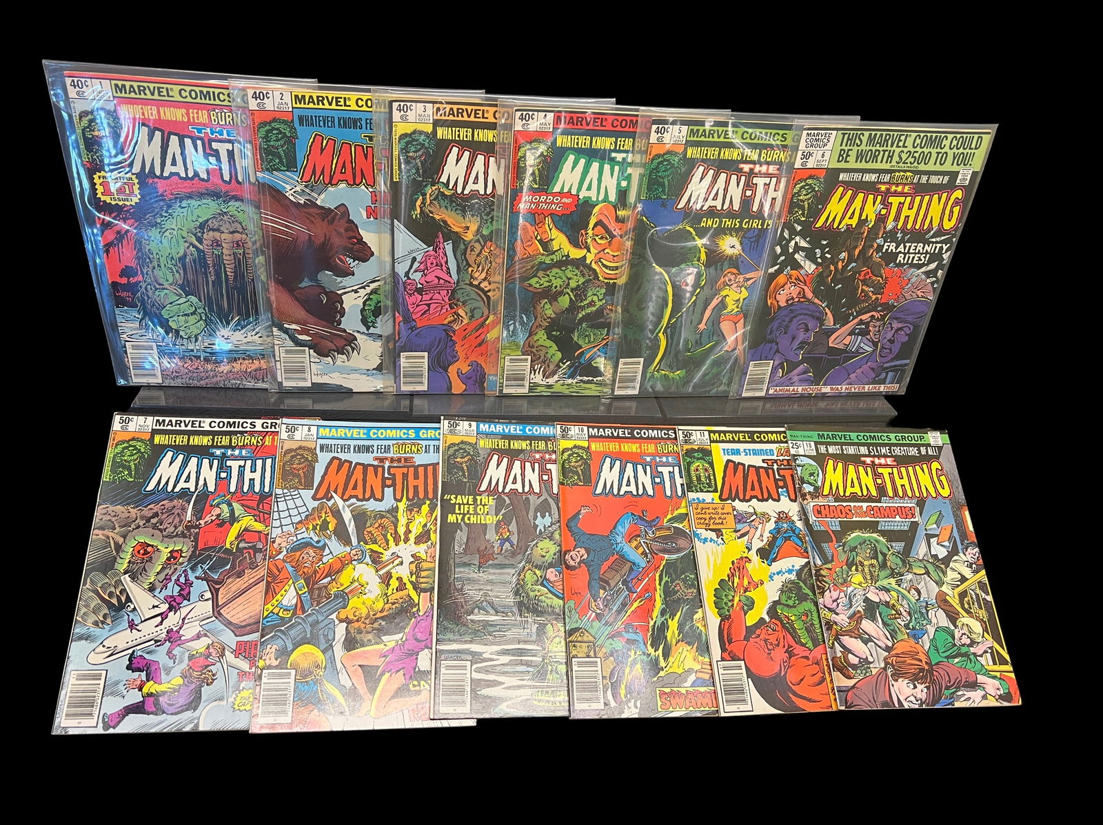 Man-Thing Comic Book Lot - Vol 2 #1-11 (1979-80 - Entire Run) + Vol 1, #18 from 1975 Marvel Comics (1 of 3)