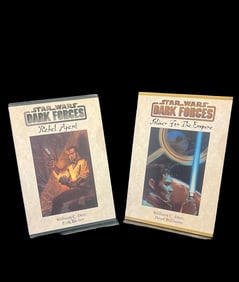 Star Wars Dark Forces Lot of 2: Rebel Agent & Soldier for the Empire, Dietz, 1990s Hardcover Edition