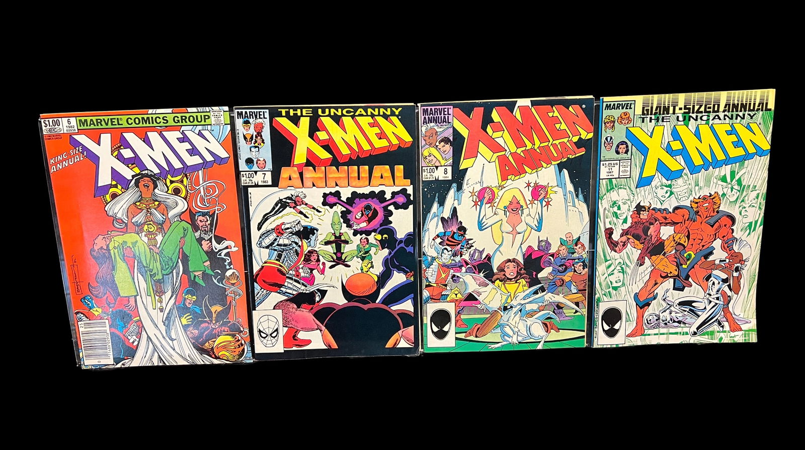 Uncanny X-Men Annual Comic Book Lot of 4 - #6, 7, 8 and 11 - Marvel Comics Group (1 of 2)