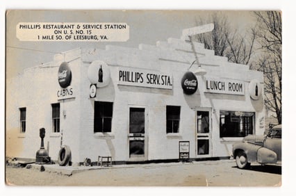 Phillips Restaurant & Service Station, U.S. No. 15, Leesburg, Virginia, Mid-Century Roadside