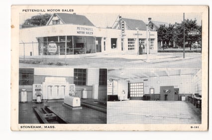Pettengill Motor Sales, Nash Dealer, Exterior & Interior Views, Stoneham, Massachusetts c.1950s