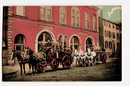 Ocean Engine Co. No. 7, Horse-Drawn Fire Apparatus, Providence, R.I., Details to 1908