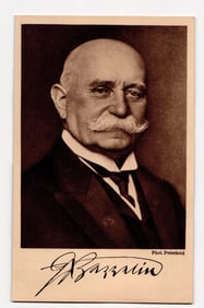 Official Postcard: Portrait of H. Eckener by Phot. Perscheid, Zeppelin-Eckener-Spende