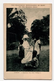 The Franciscan Missionaries of Mary on the Mission Field, Congo, Missionary and Children