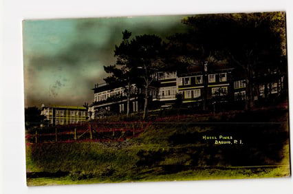 Hotel Pines, Baguio, P.I. (Philippine Islands), Colorized View of Grounds, circa 1924