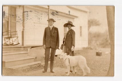 President Calvin Coolidge & First Lady Grace Goodhue Coolidge with Prudence Prim Plymouth, VT,