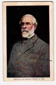 General Robert E. Lee Portrait, Official Souvenir, 1907 Jamestown Exposition, Norfolk VA