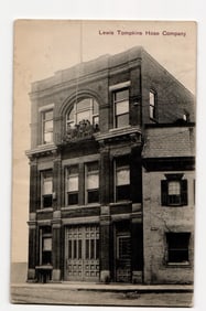 Lewis Tompkins Hose Company Building, Cross St., Fishkill Landing, N.Y. Circa 1909 Postcard