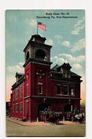 Reily Hose No. 10. Harrisburg Pennsylvannia Fire Dpartment Postcard  - Wilson Photo Early 20th C.