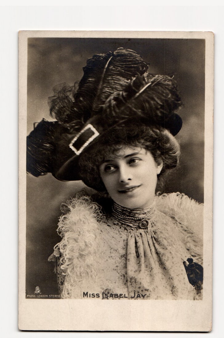 Early Raphael Tuck and Sons Postcard of Miss Isabel Jay (1879-1927) Famed English Opera Soprano (1 of 2)