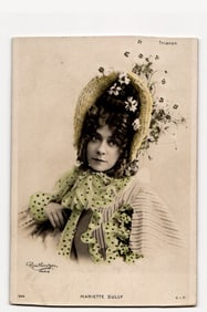 Postcard: Mariette Sully Portrait by Reutlinger, Paris. Trianon. Hand-Tinted. S.I.P. 944