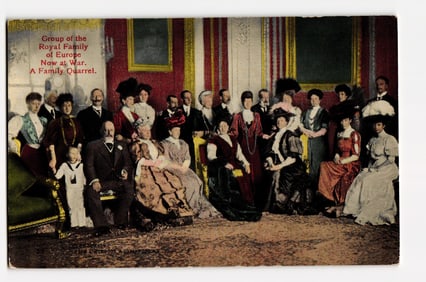 Royal Families of Europe Gathered Pre-WWI: King Edward, Emperor William, King George & Others