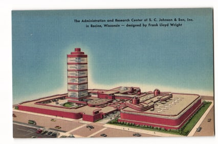 S.C. Johnson & Son Administration & Research Center, Racine, Wisconsin by Frank Lloyd Wright