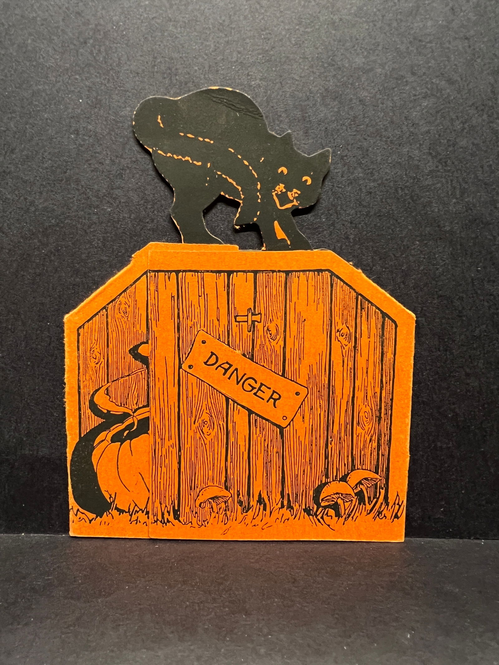 101 Year Old Halloween Party Invitation Die-Cut Pop-Up Black Cat, Jack O Lantern, Witch Scarecrow (1 of 4)