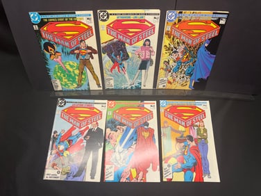 The Man of Steel #1-6 Complete Mini-Series (1986) DC Comics Lot of 6, Art by Byrne & Giordano