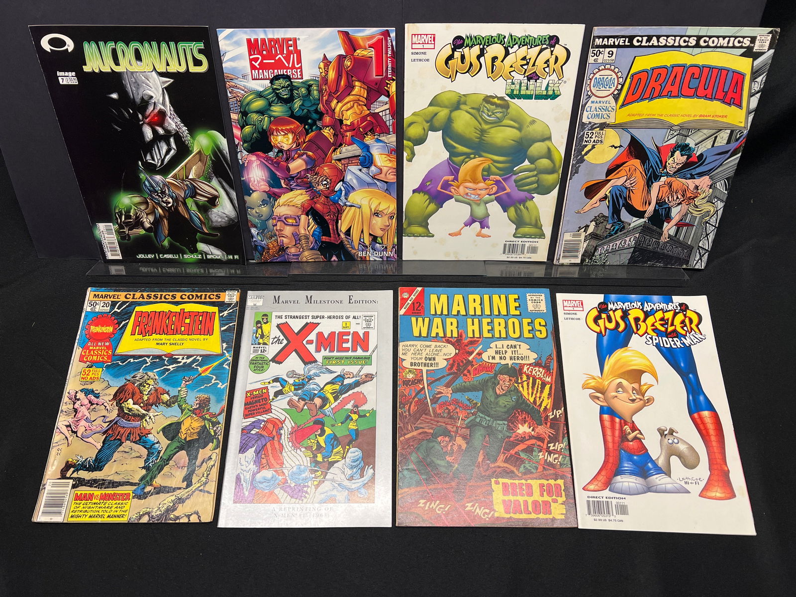 Lot of 8 comic books featuring X-Men Milestone, Marvel Classics, Gus Beezer, Mangaverse (1 of 1)