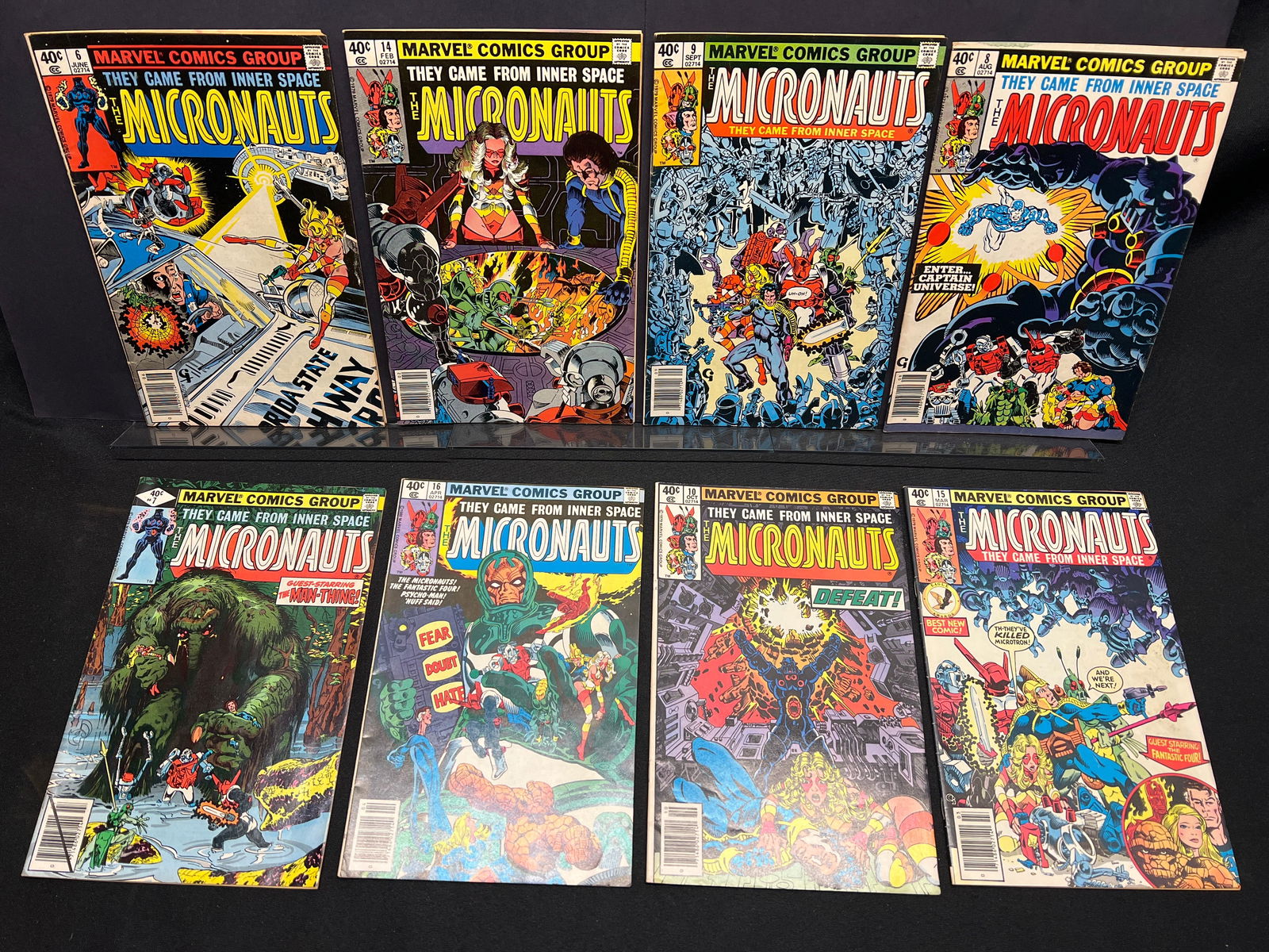 Bronze age comic book lot of 8 including Micronauts #6, 7, 8, 9, 10, 14, 15 and 16 (1 of 1)