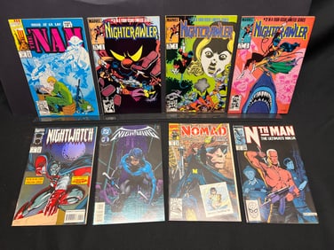 Lot of Assorted Comic Books as Shown, featuring Nightcrawler, Nightwing #1, and Nightwatch #1