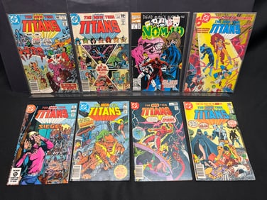 Lot of Assorted Comic Books as Shown, featuring The New Teen Titans and Marvel's Nomad series