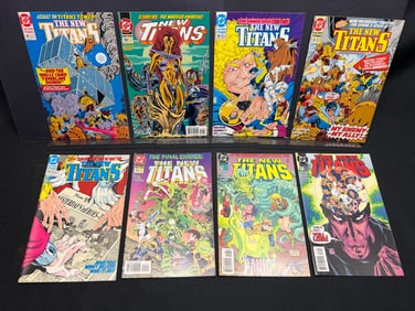 Lot of Assorted The New Titans Comic Books from DC Comics, featuring various 1990s issues