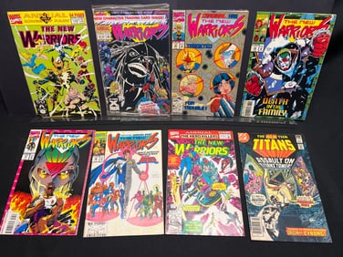 Lot of Assorted Comic Books as Shown, featuring Marvel's The New Warriors and DC's New Teen Titans