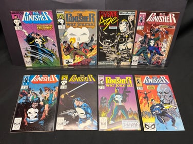 Lot of Assorted Marvel Comic Books, featuring The Punisher, War Journal, and Marvel Age issues